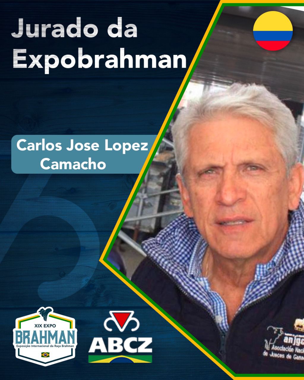 Jurado da Colômbia é escolhido para atuar na ExpoBrahman 2023